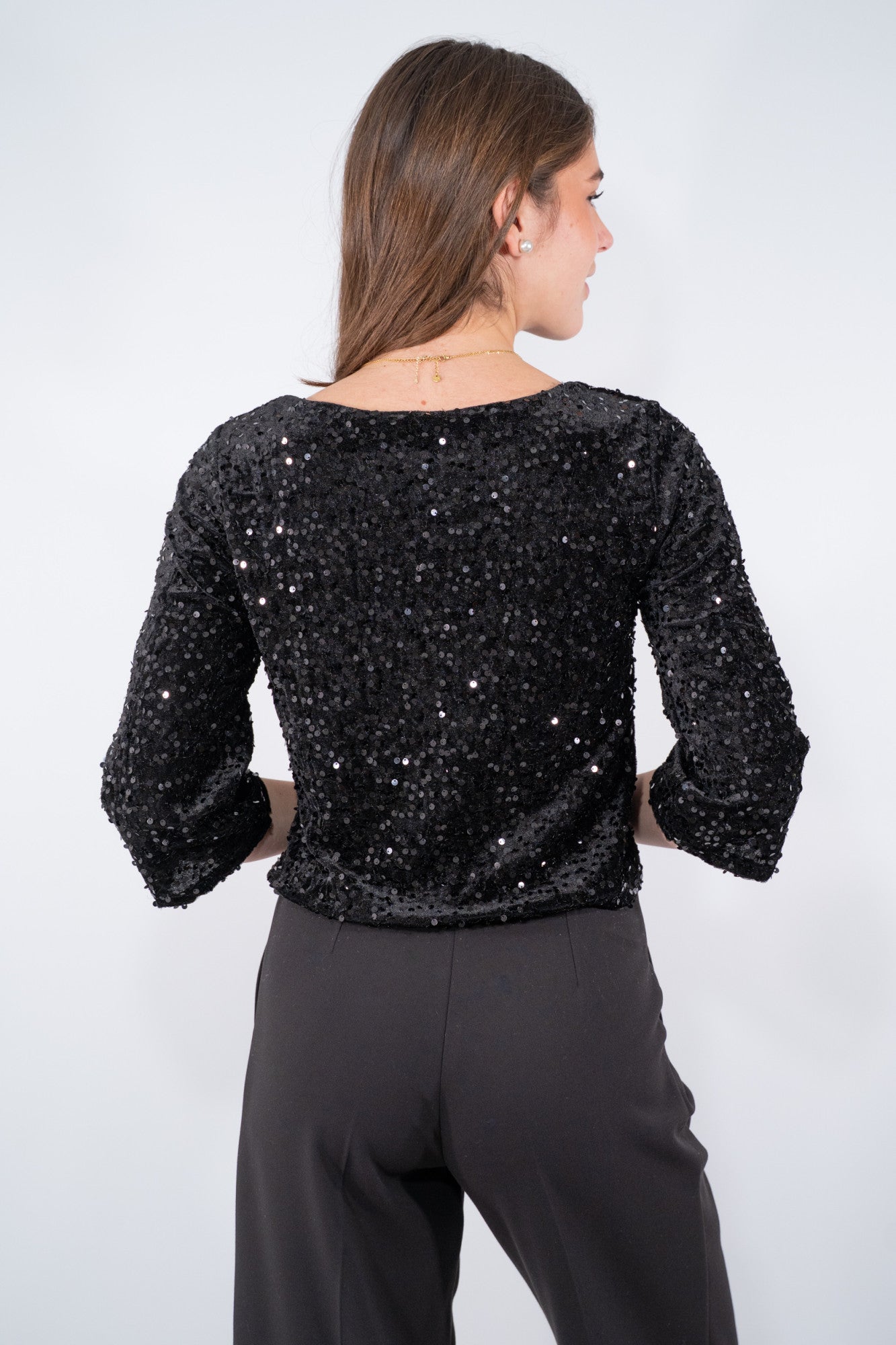Blusa paillettes