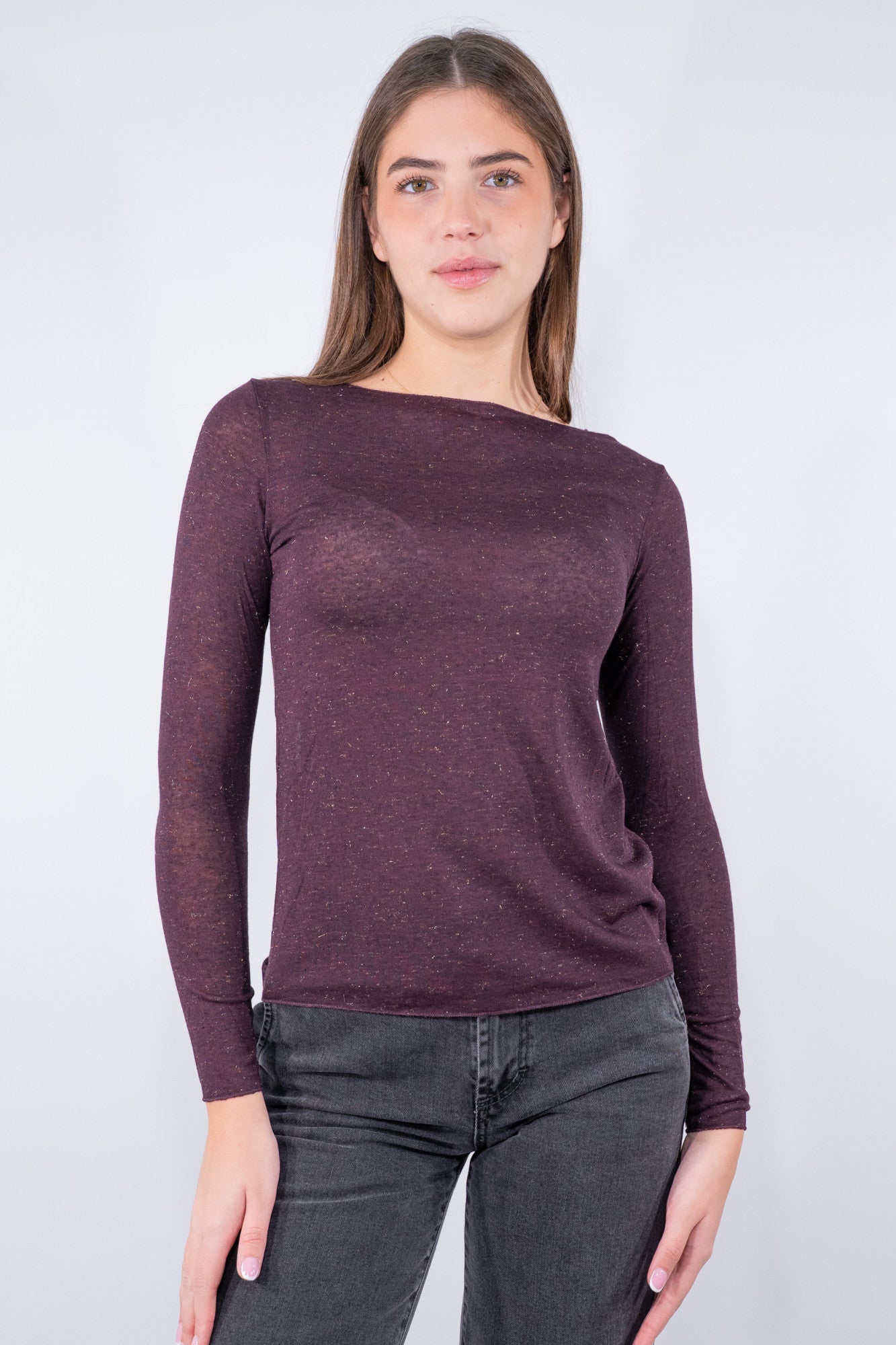 Maglietta a linee asciutte con lavorazione a maglia fine