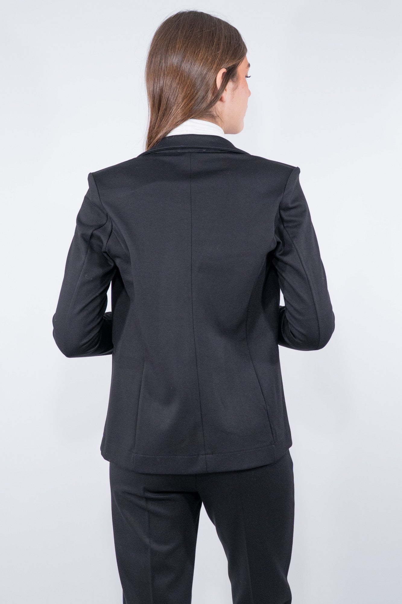 Blazer sfoderato in punto Milano obliquo