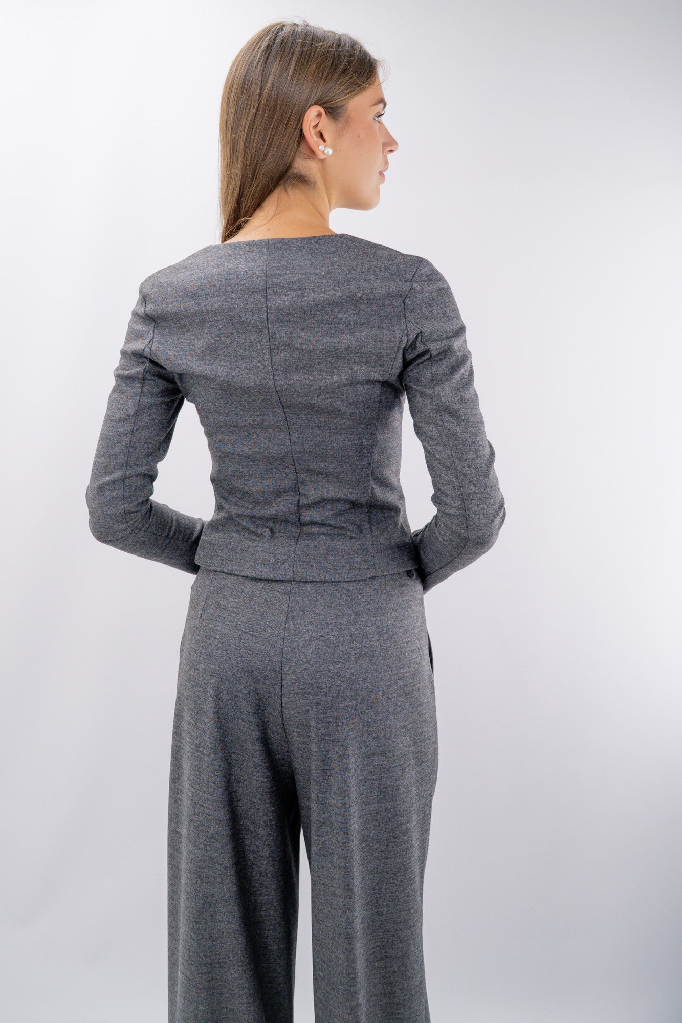 Blazer con abbottonatura diagonale