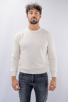 Maglia girocollo in lana e cachemire
