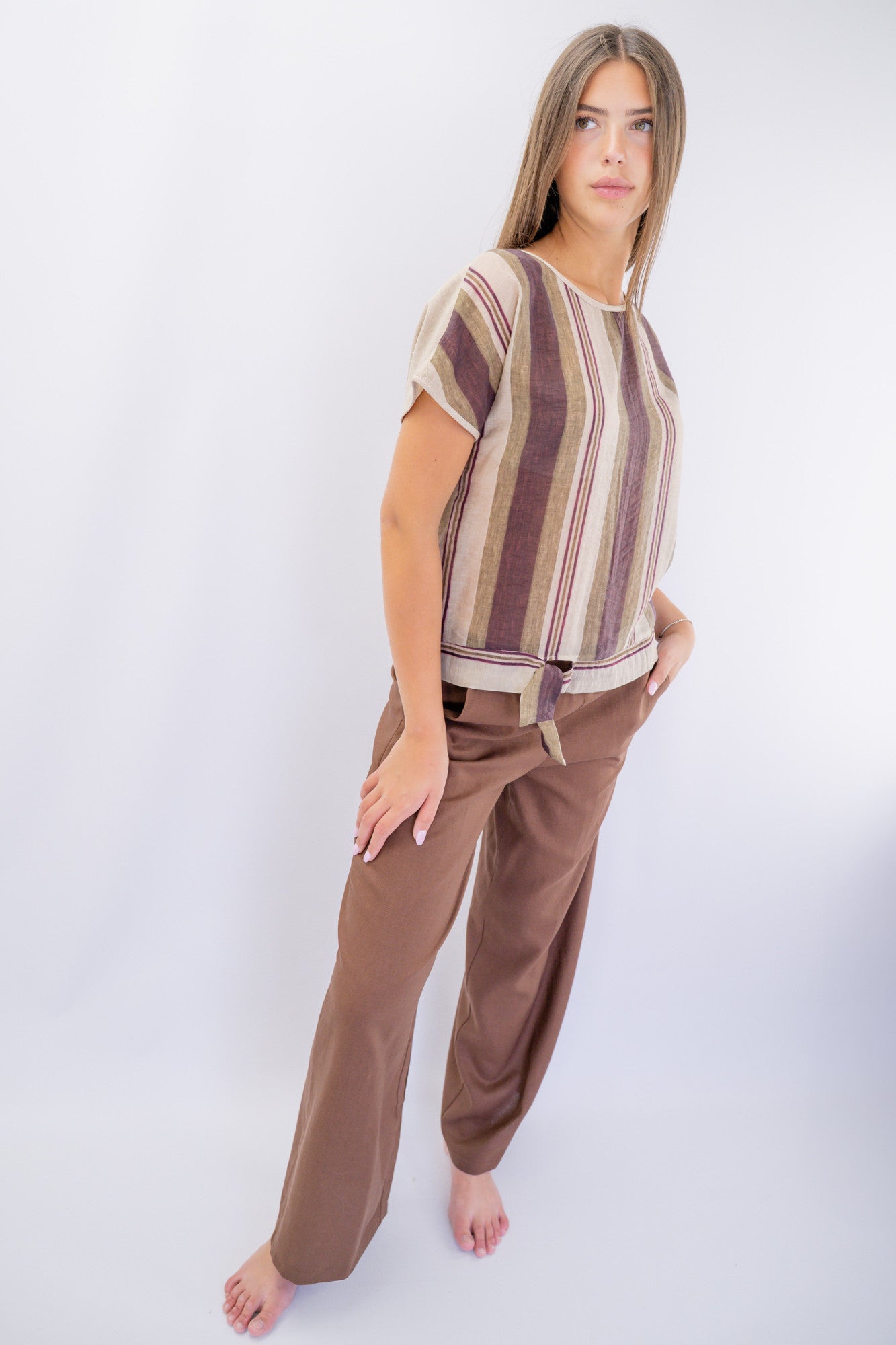 Pantalone a palazzo con elastico