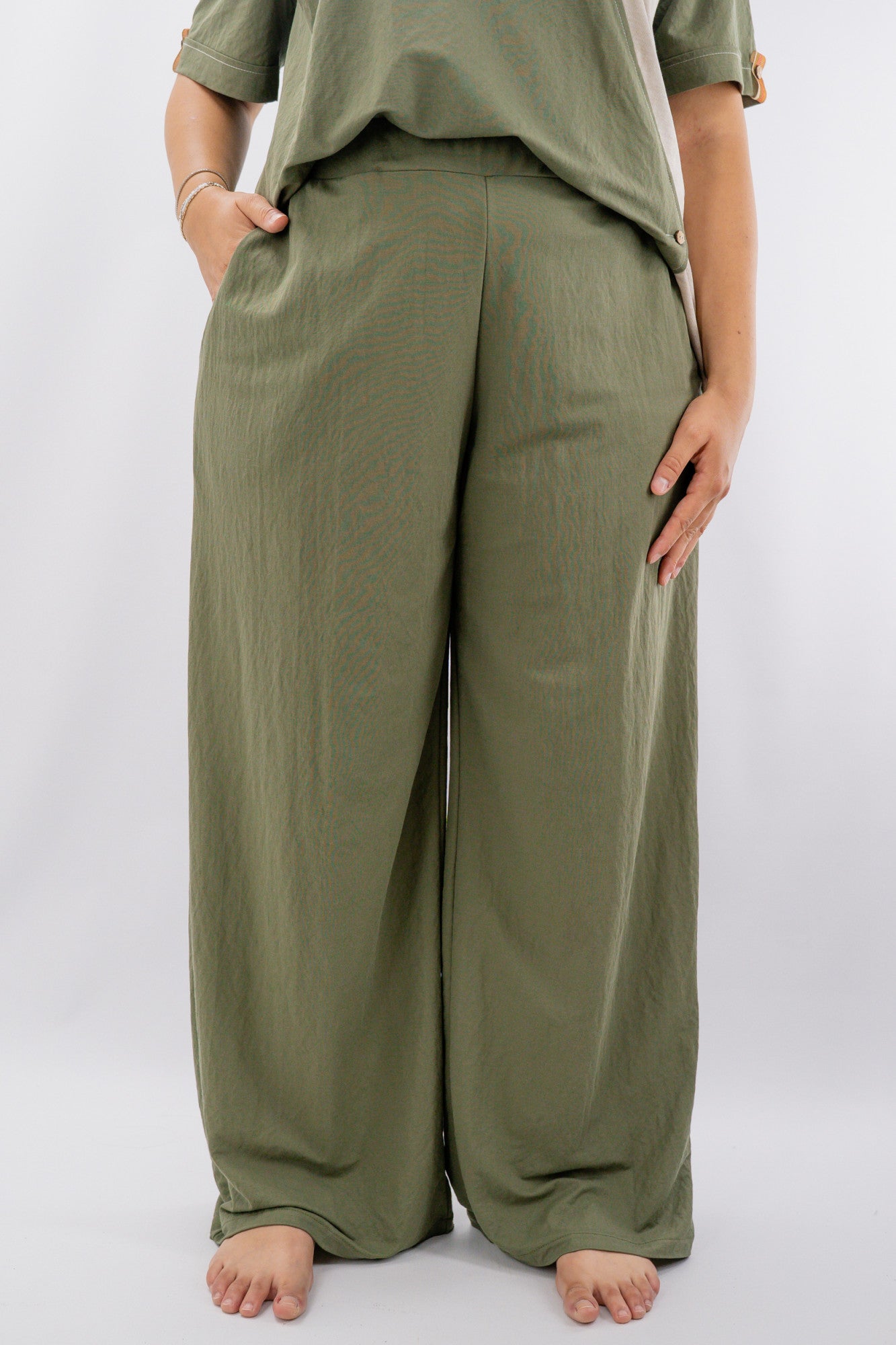 Pantalone  a palazzo con elastico