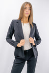 Blazer monopetto in tessuto fluido