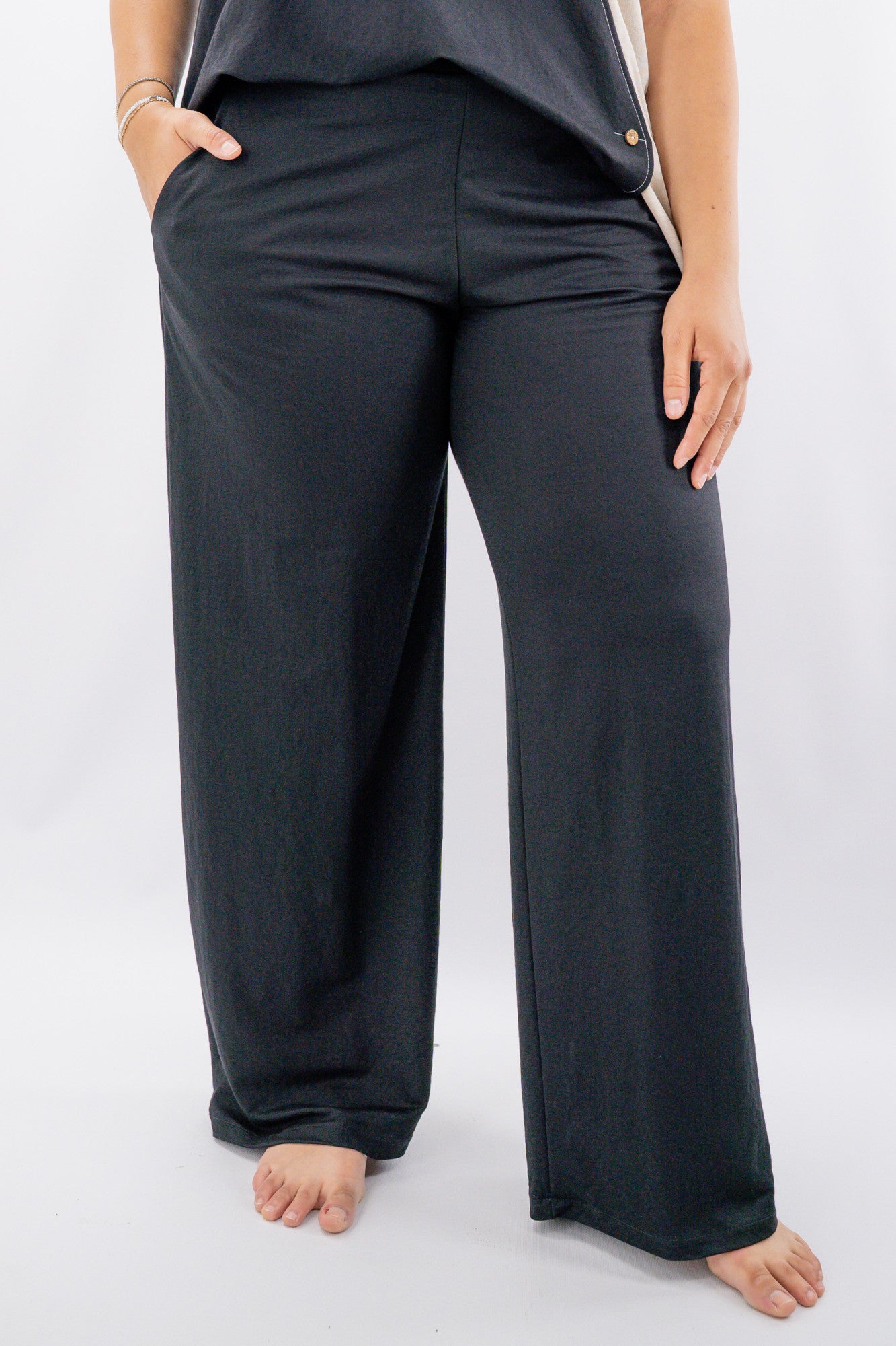 Pantalone  a palazzo con elastico