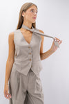 Gilet sartoriale con cravatta