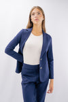 Blazer monopetto sfoderato in punto roma