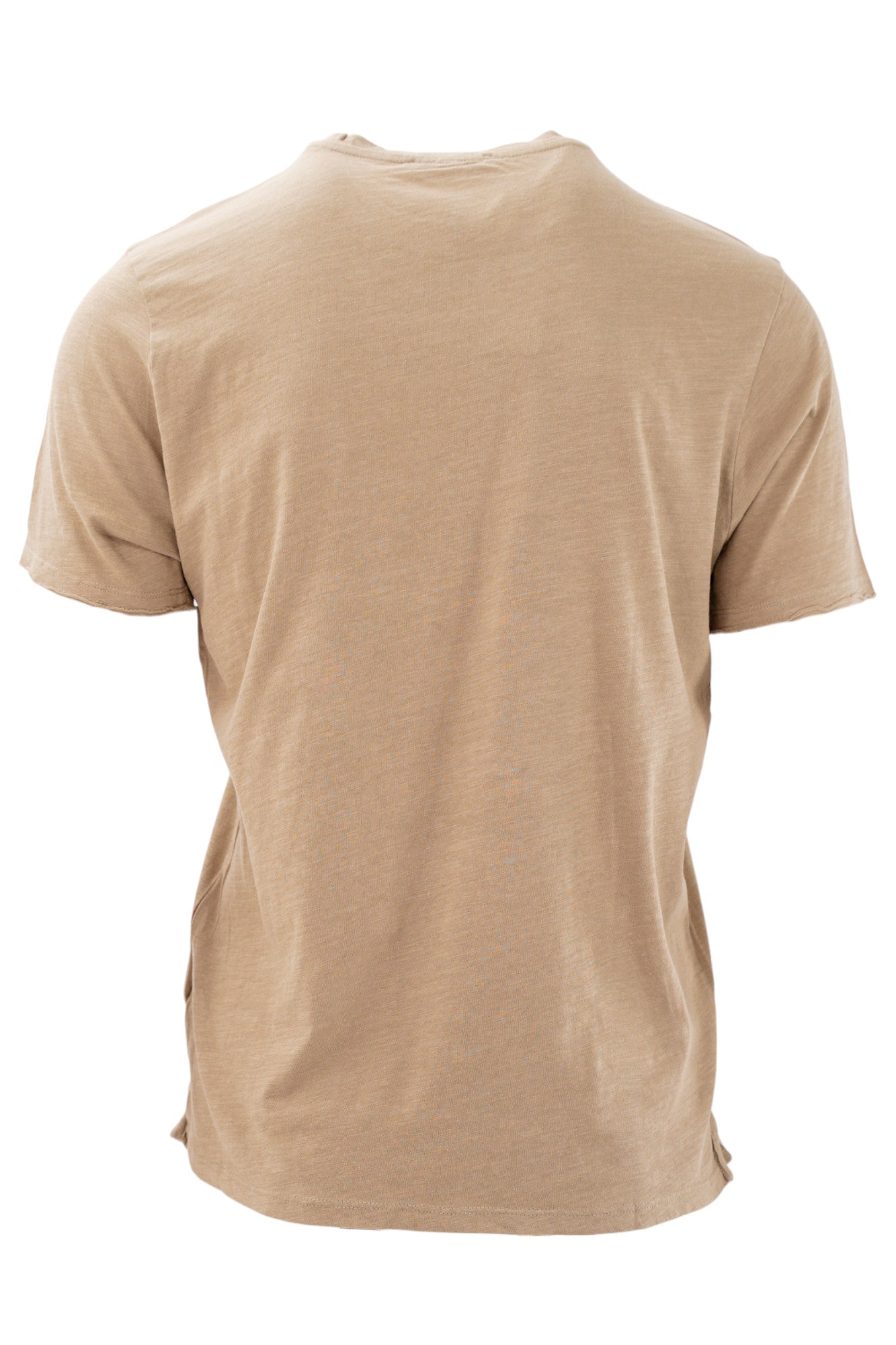 T-shirt girocollo con taschino a contrasto