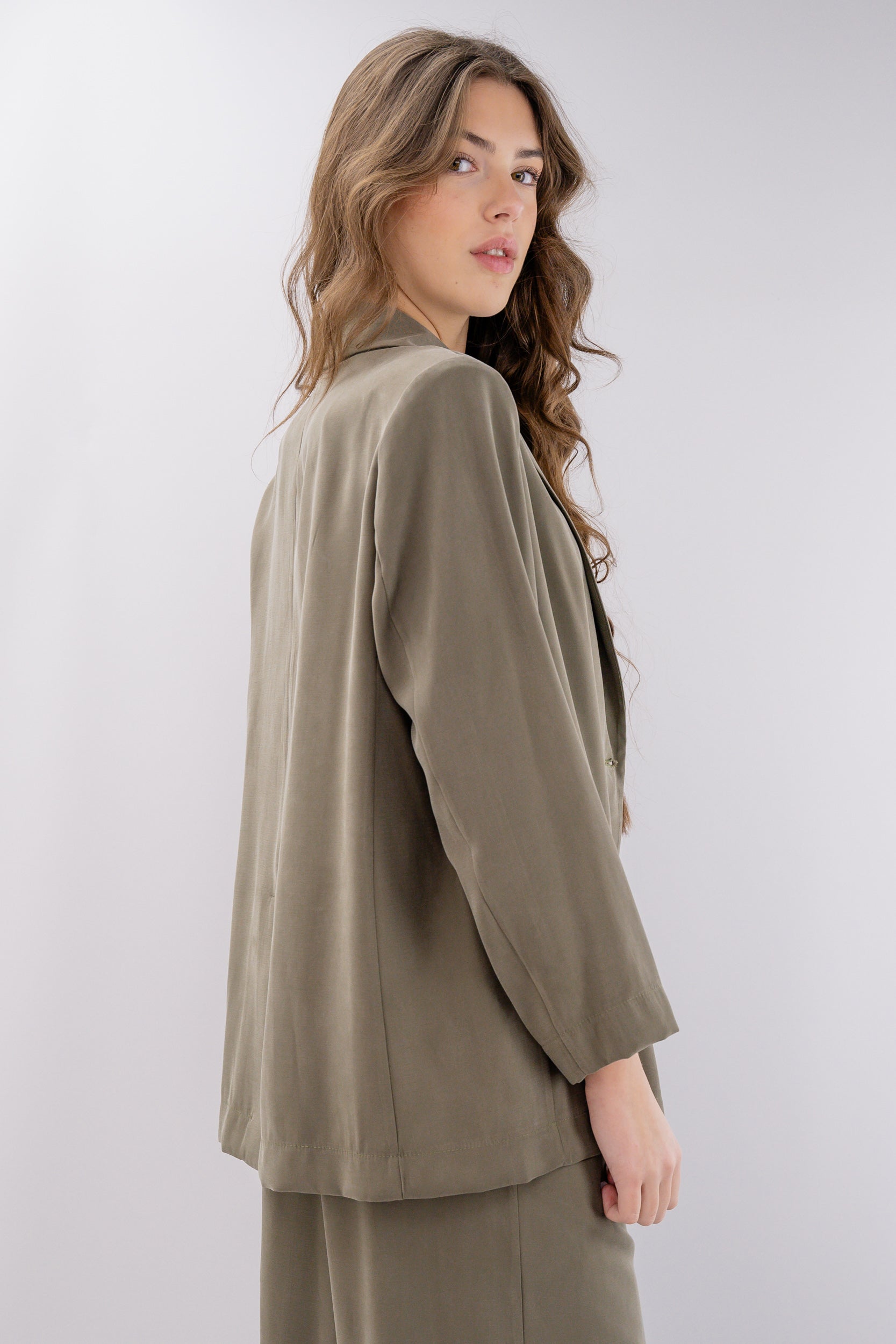 Blazer taglio oversize sfoderato
