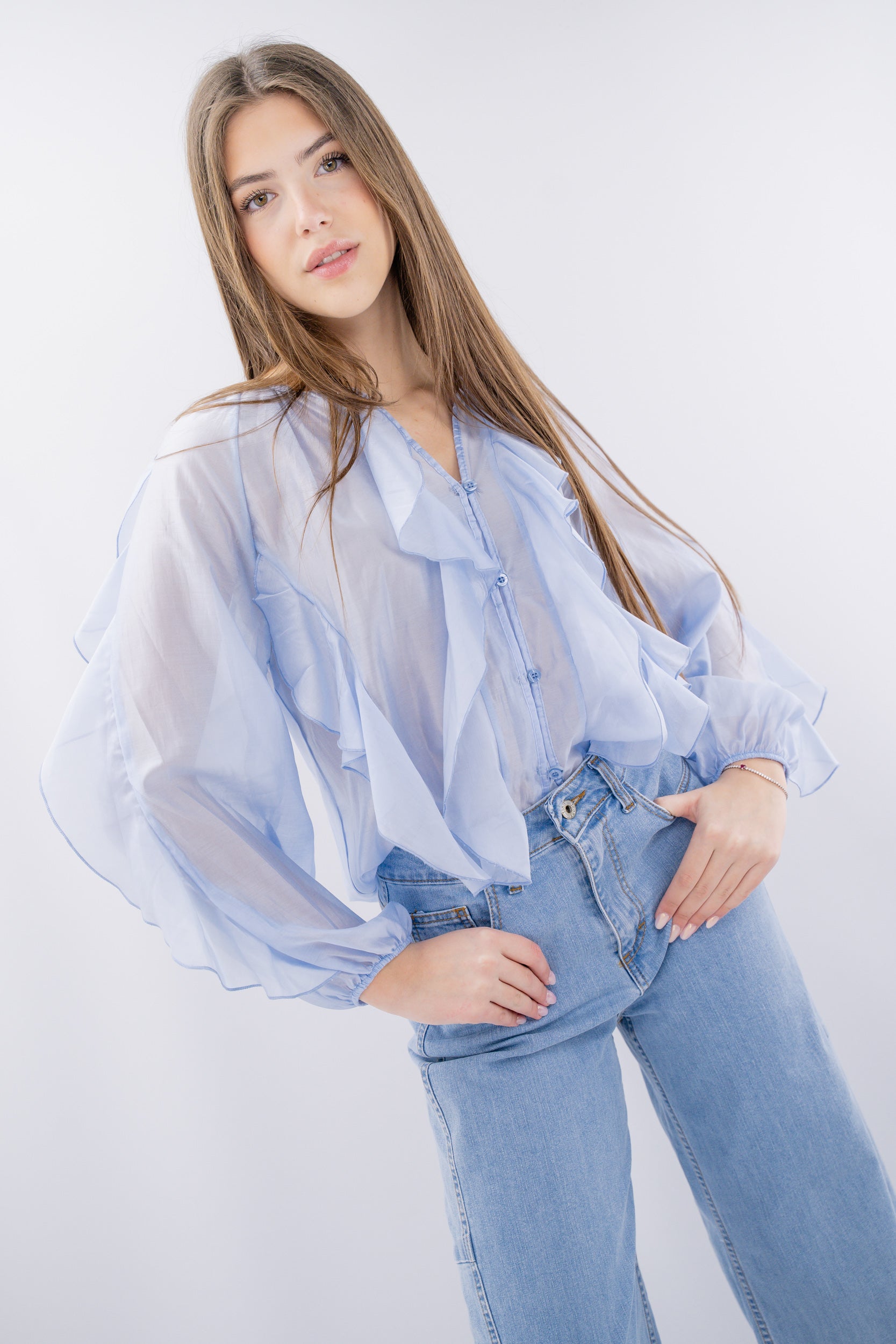 Camicia con Volants