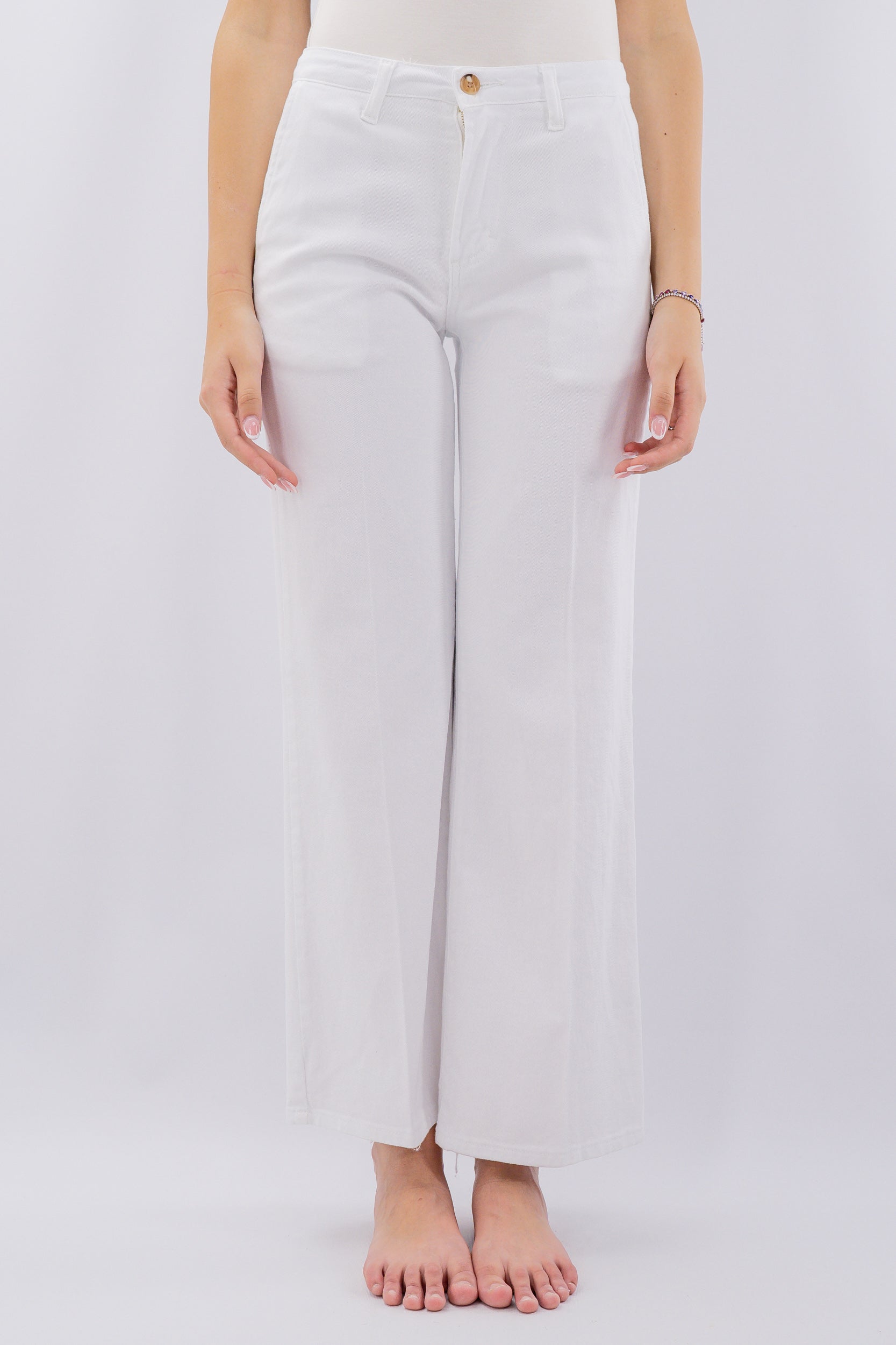 Jeans palazzo tasca a filo
