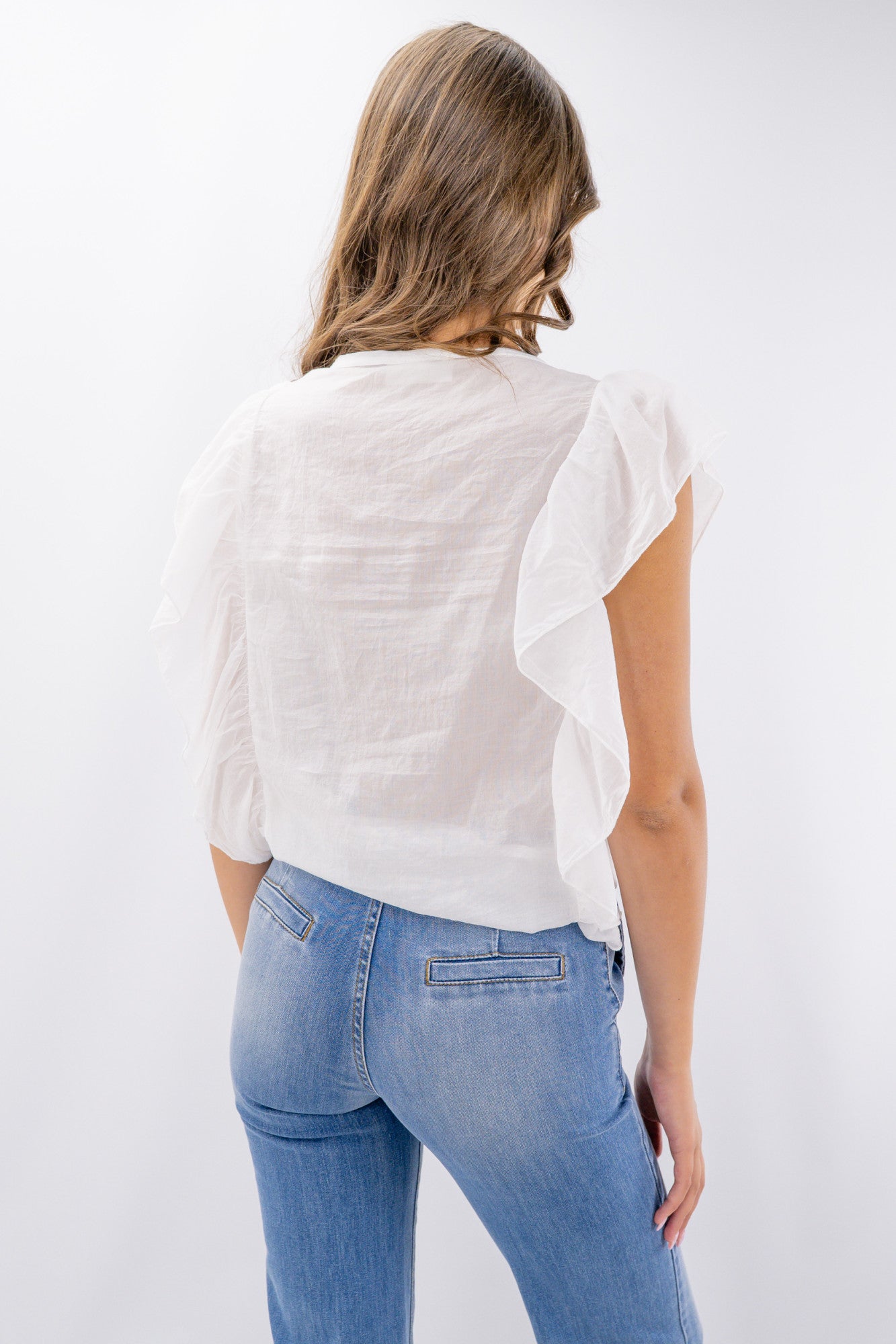 Camicia con rouches