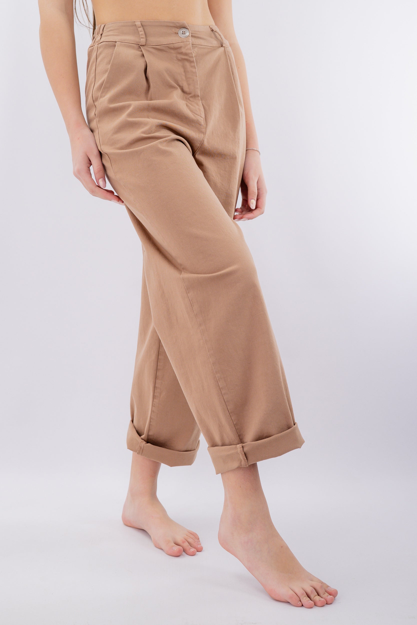 Pantalone balloon con pinces