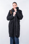 Cappotto teddy  con collo avvolgente