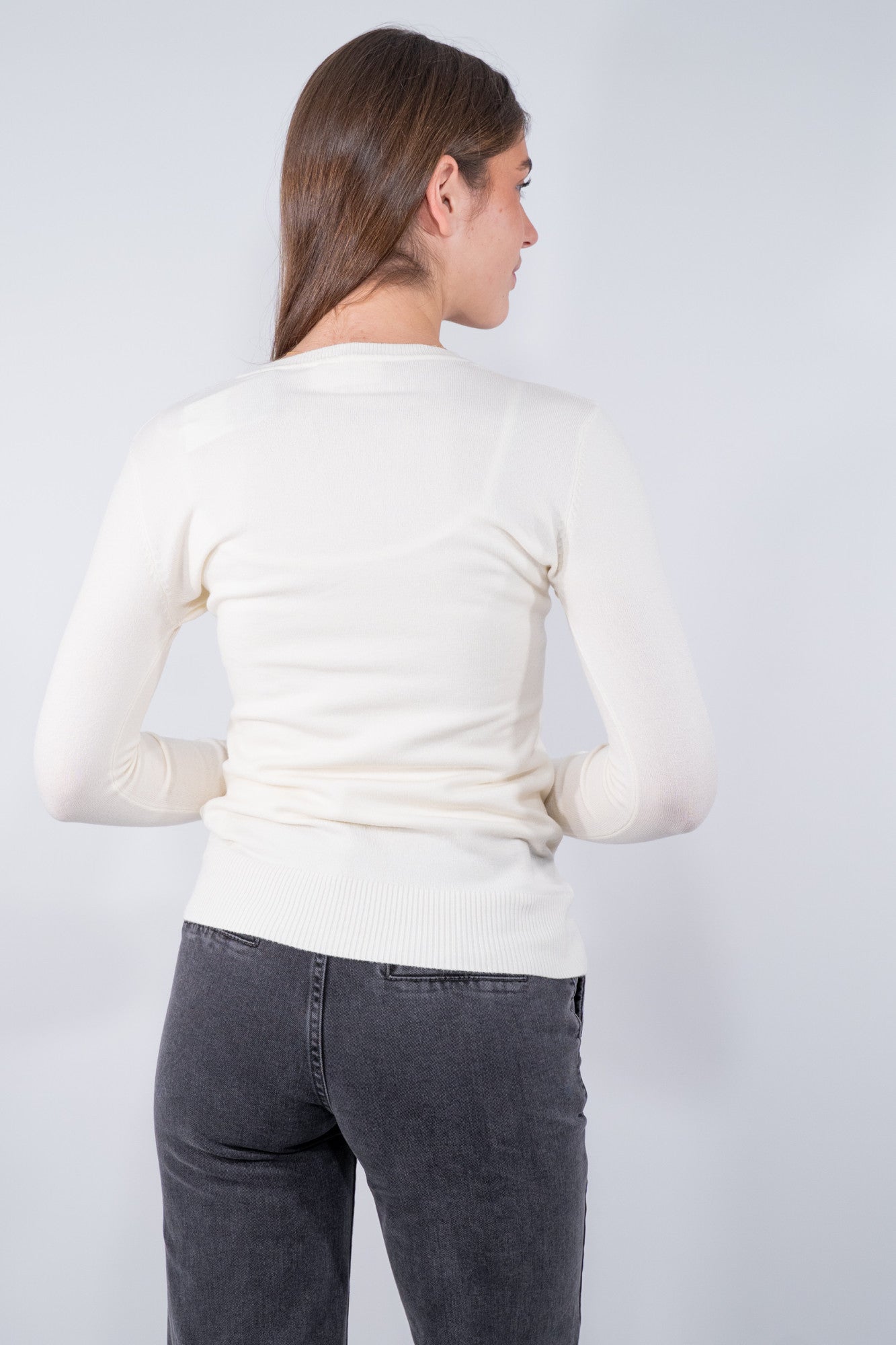 Girocollo dalla linea  asciutta