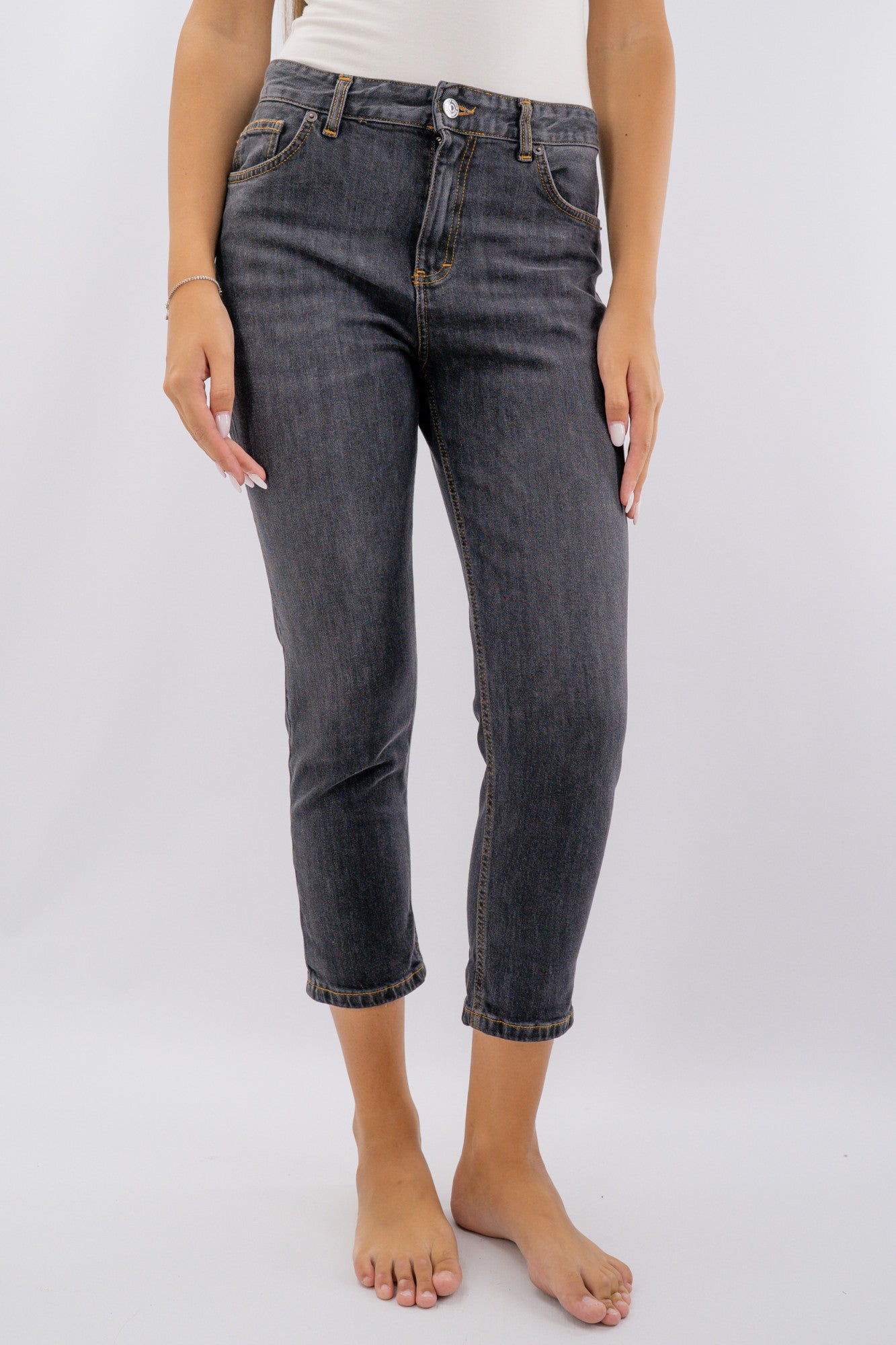 Jeans con x grigio