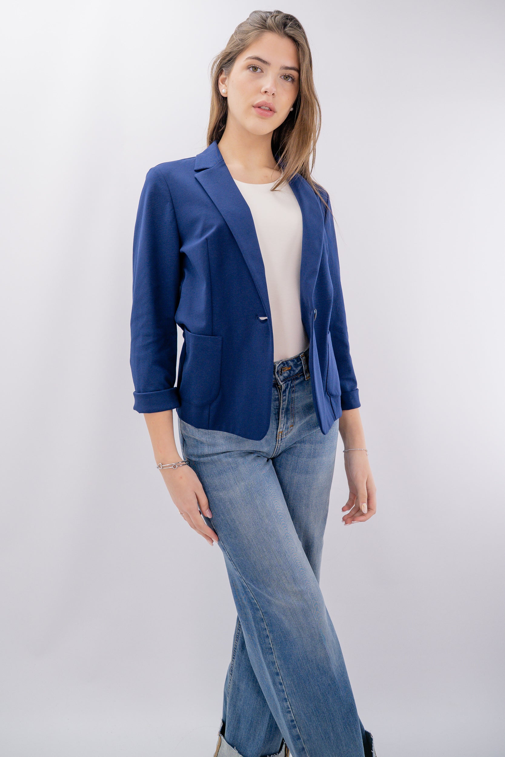 Blazer monopetto punto milano