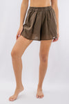 Pantaloncino con elastico in vita