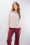 Camicia in viscosa fantasia geometrica