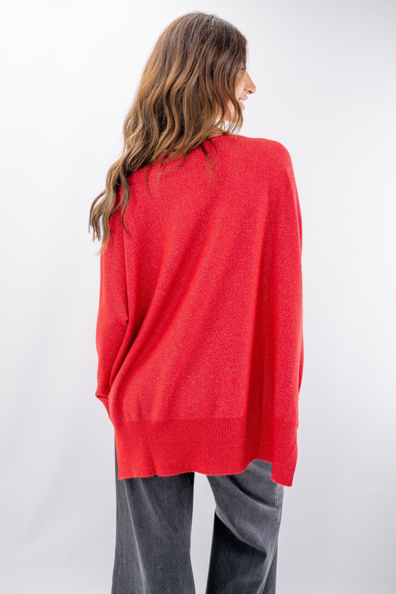 Maglia oversize con lurex