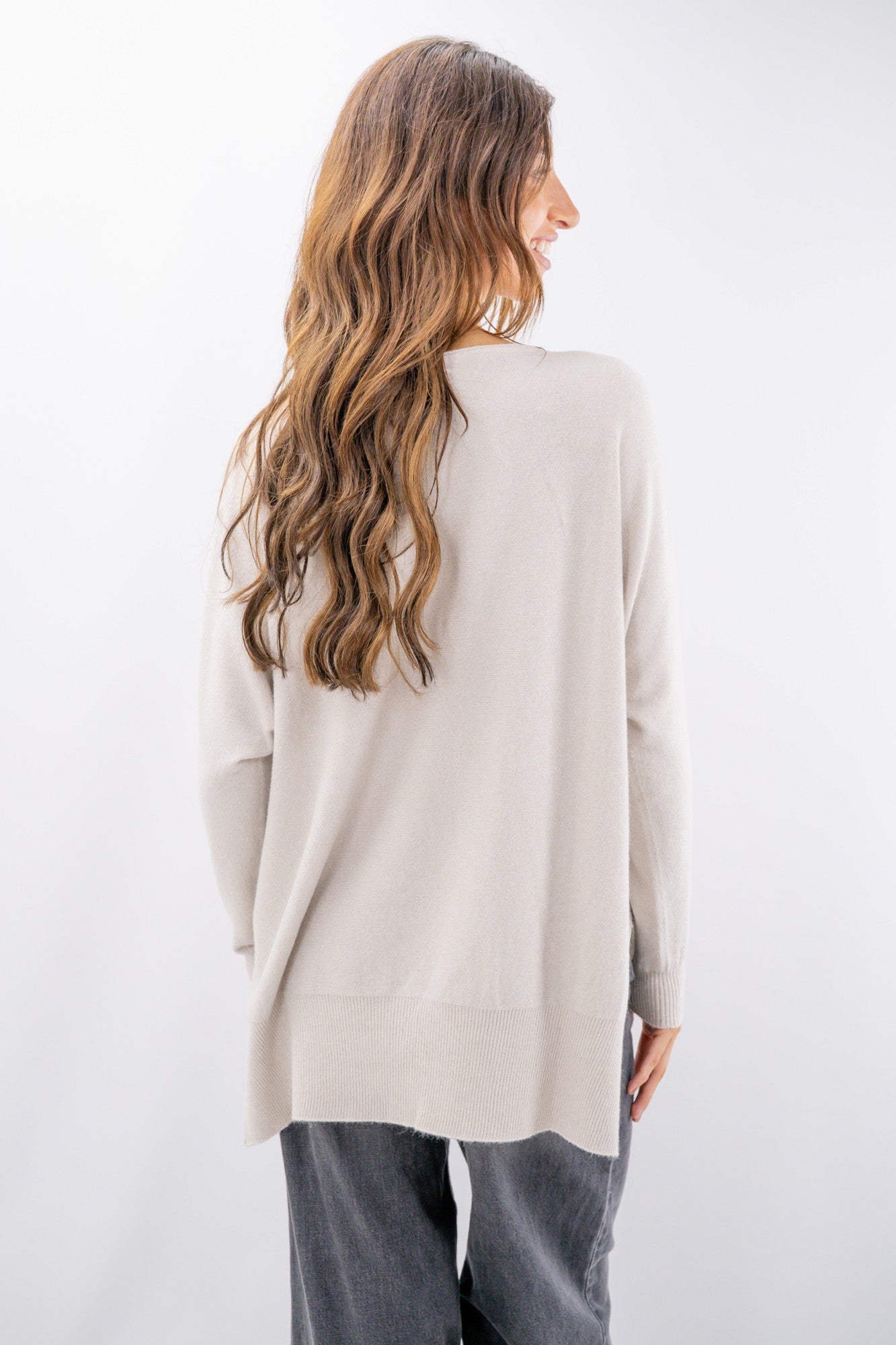 Maglia oversize con lurex
