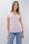 T-shirt Serafino in cotone