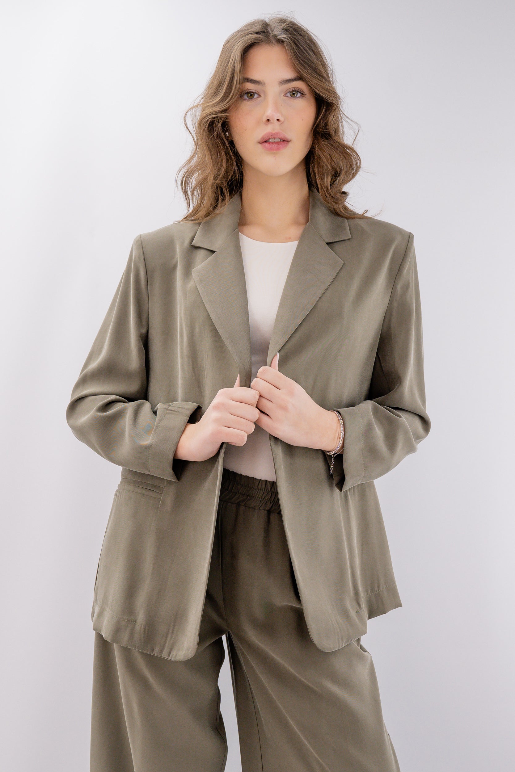 Blazer taglio oversize sfoderato