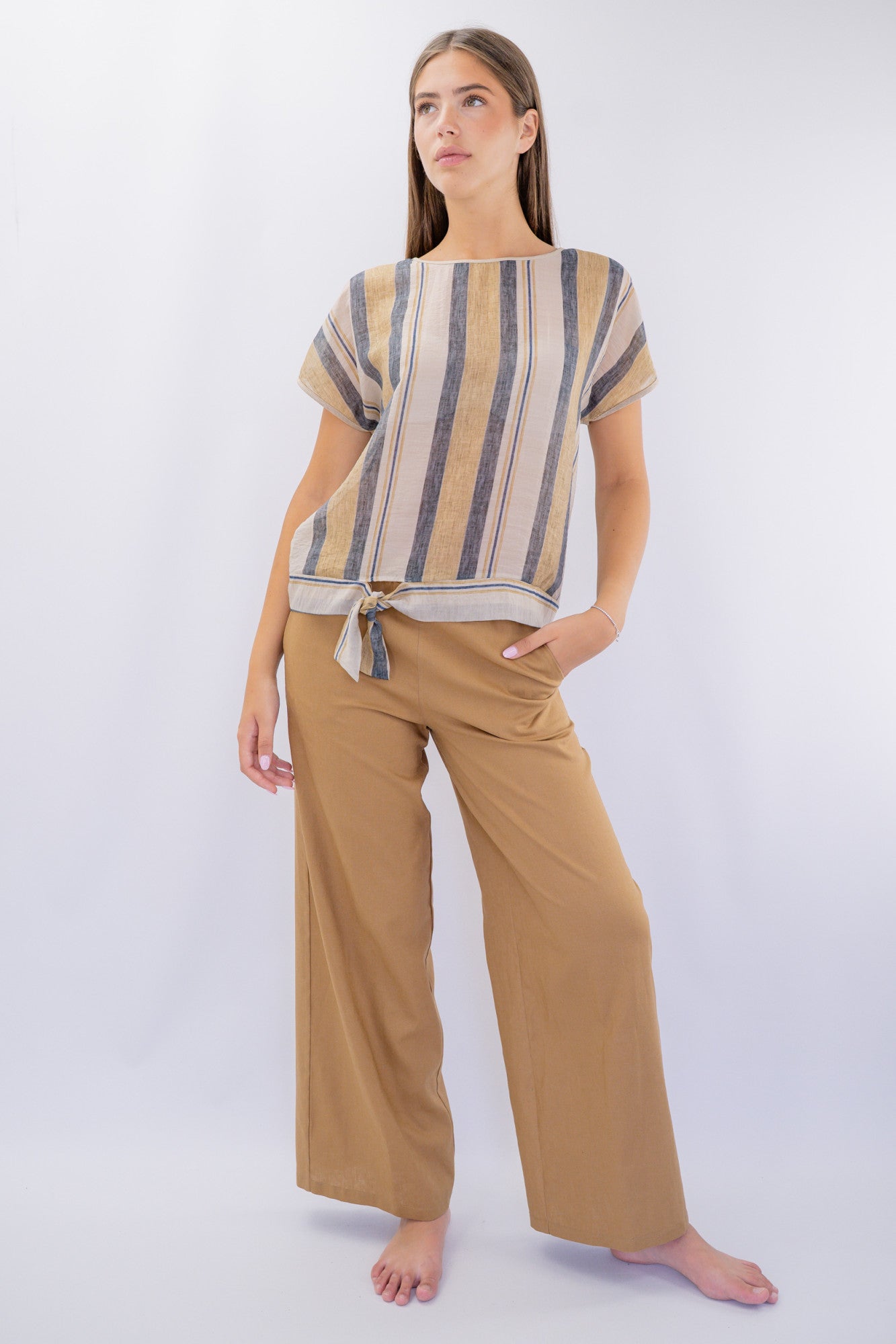 Pantalone a palazzo con elastico