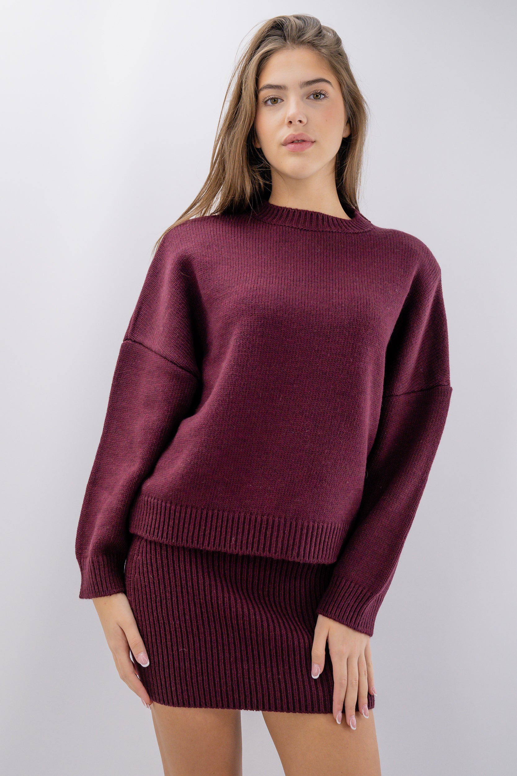 Maglione girocollo a scatoletta