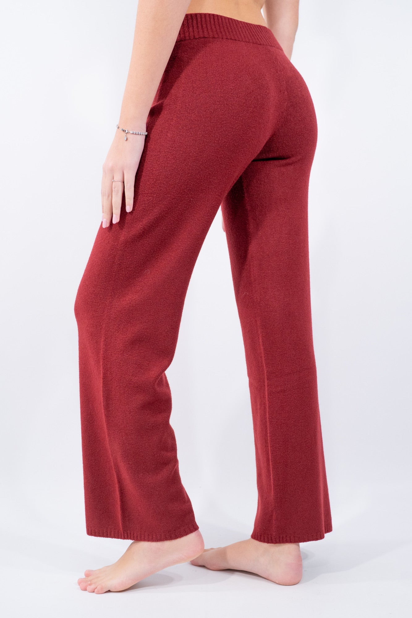 Pantalone in maglia a gamba dritta