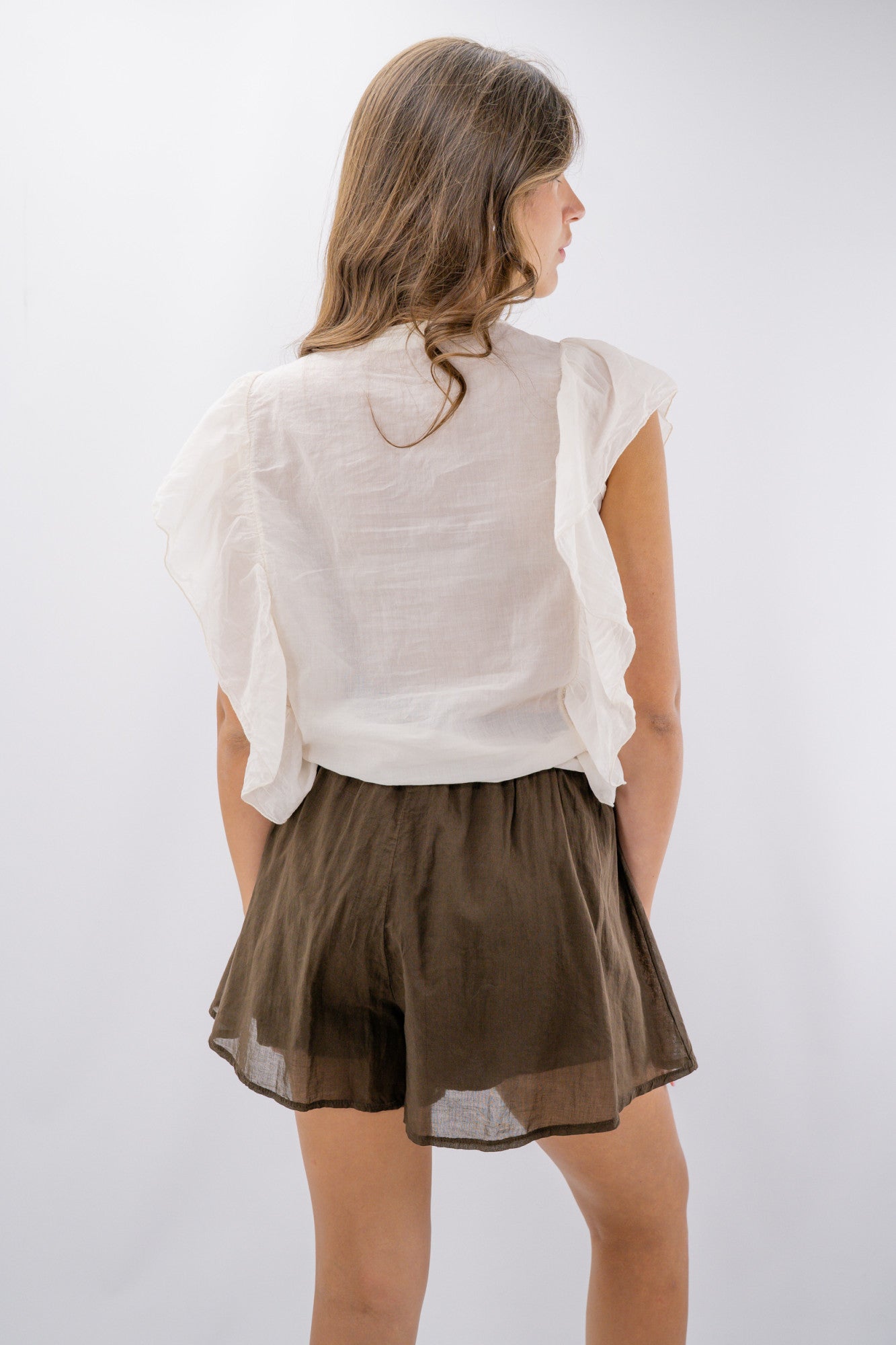 Camicia con rouches