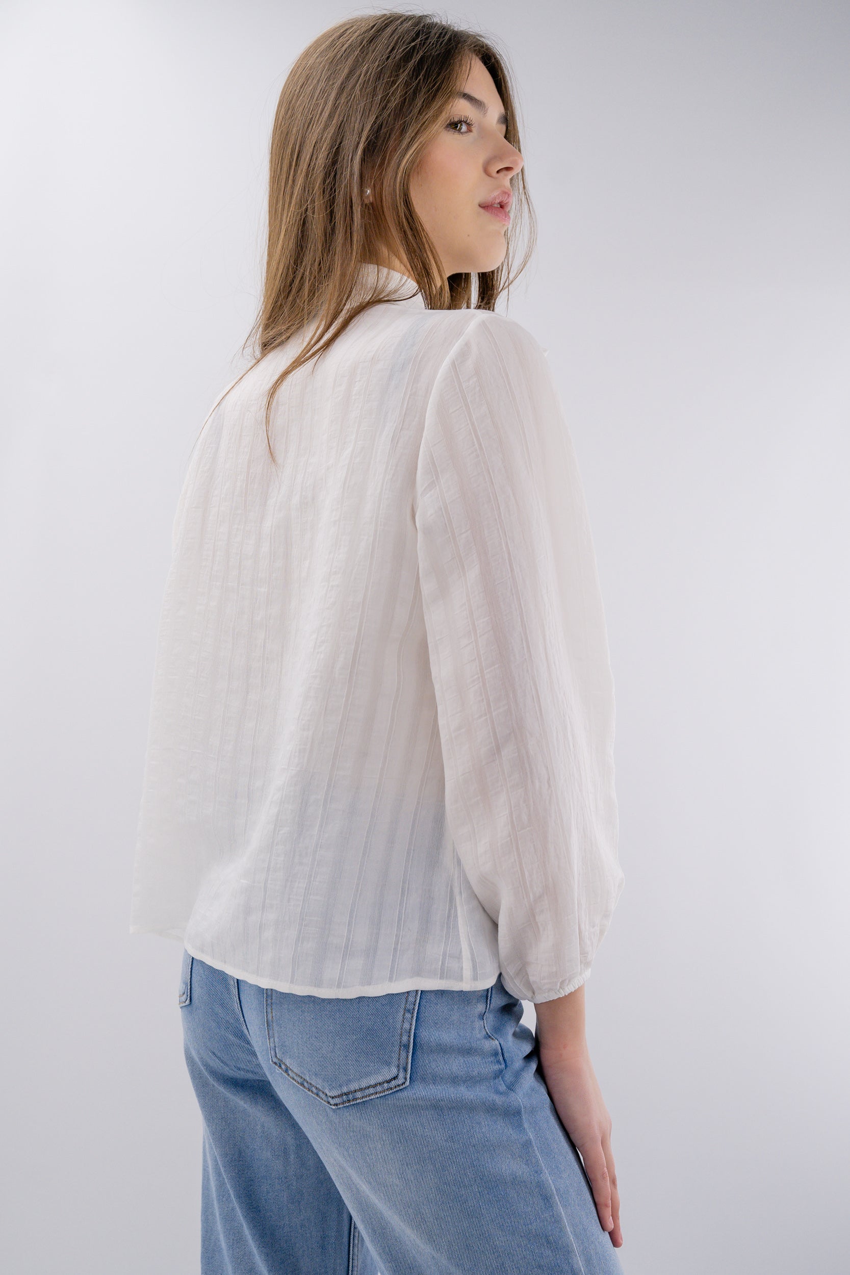 Camicia con fiocco