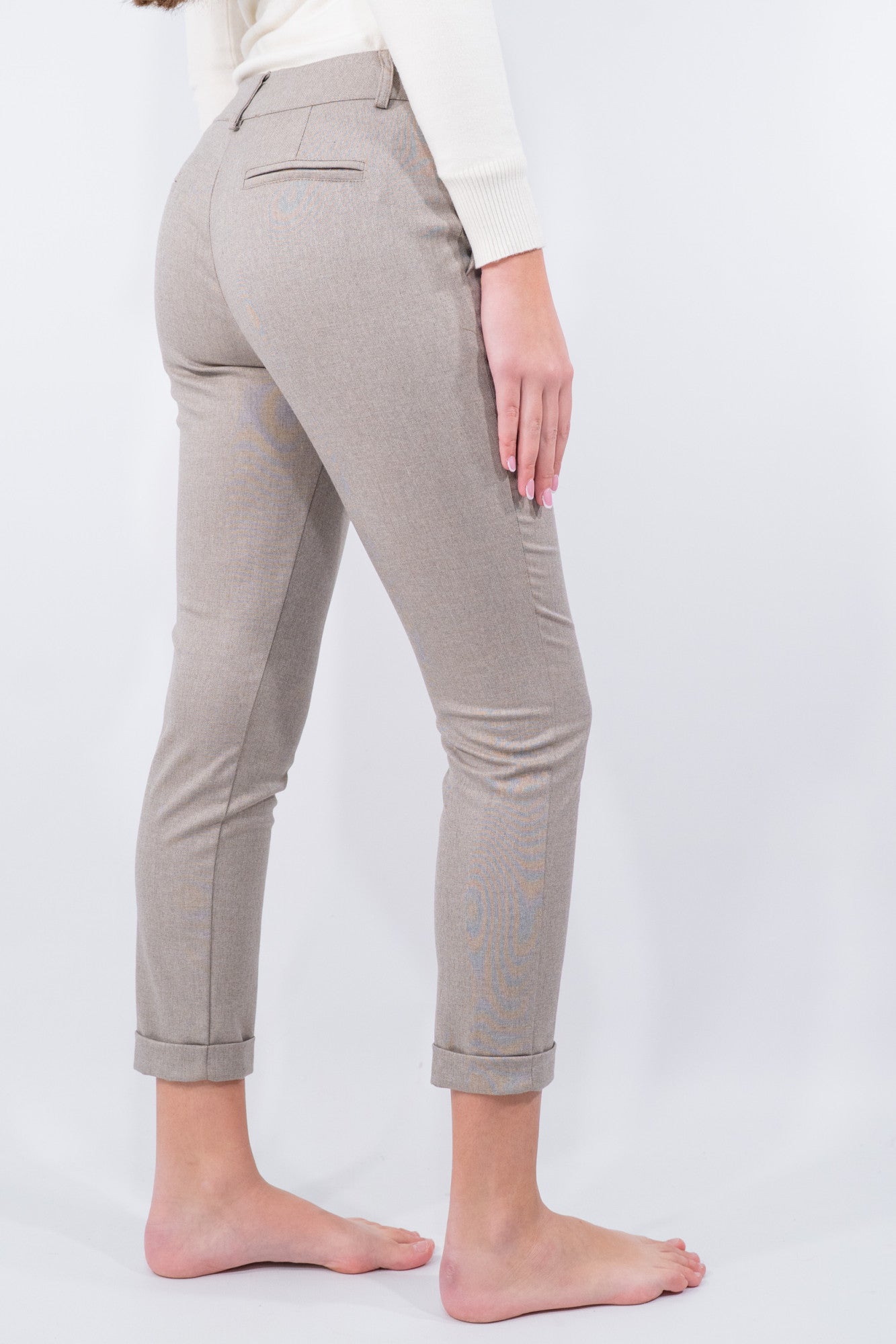 Pantalone sartoriale con balza