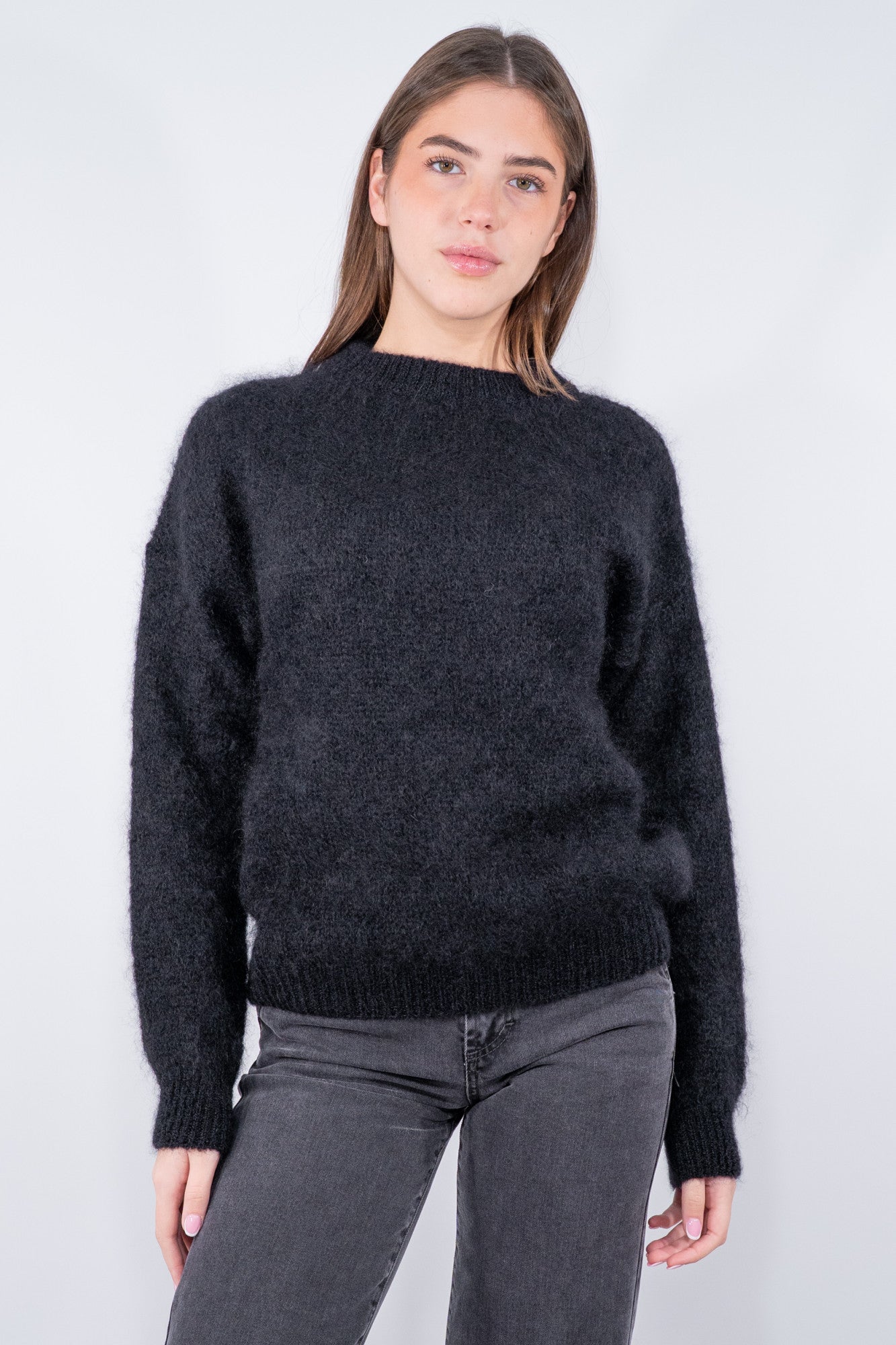 Girocollo in super kid mohair