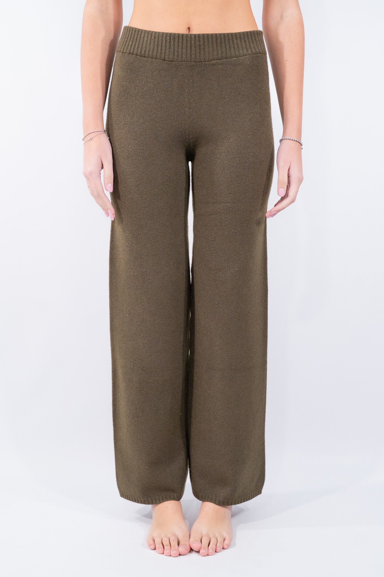 Pantalone in maglia a gamba dritta