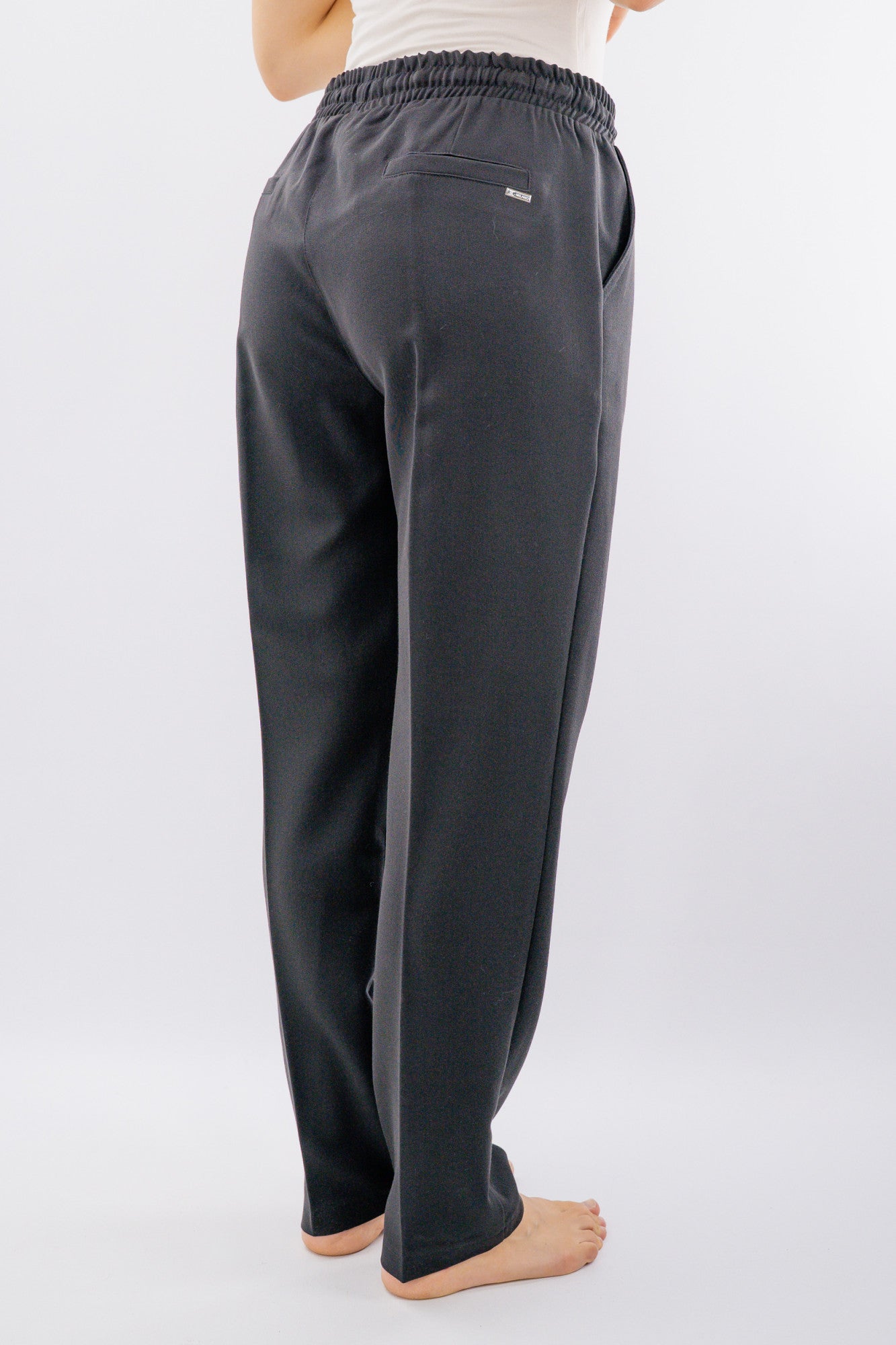 Pantalone elegante con elastico e coulisse