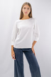 Blusa ad effetto satinato