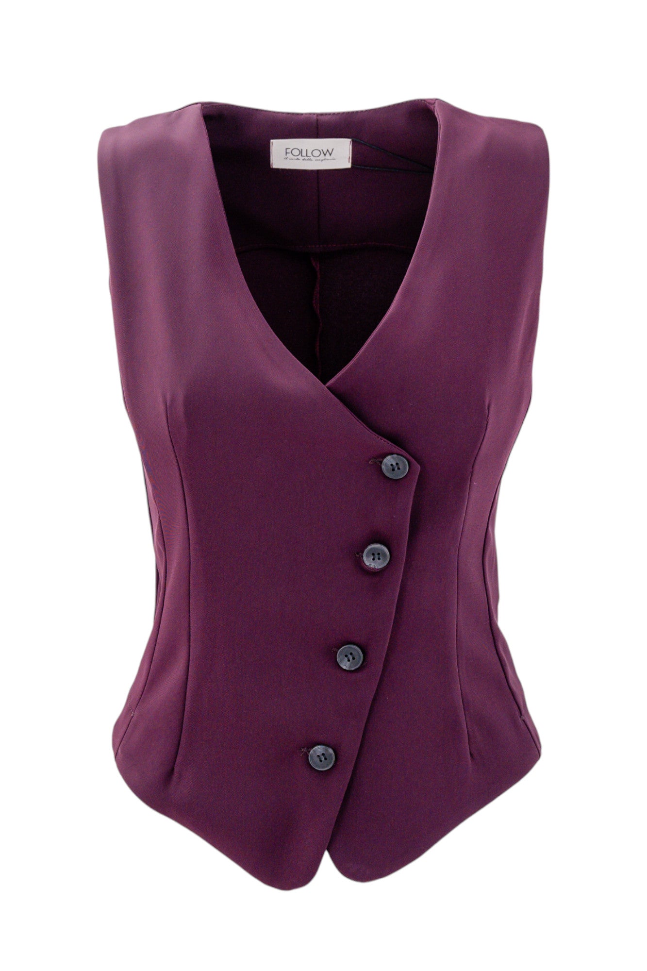 Elegante gilet fluido con bottoni