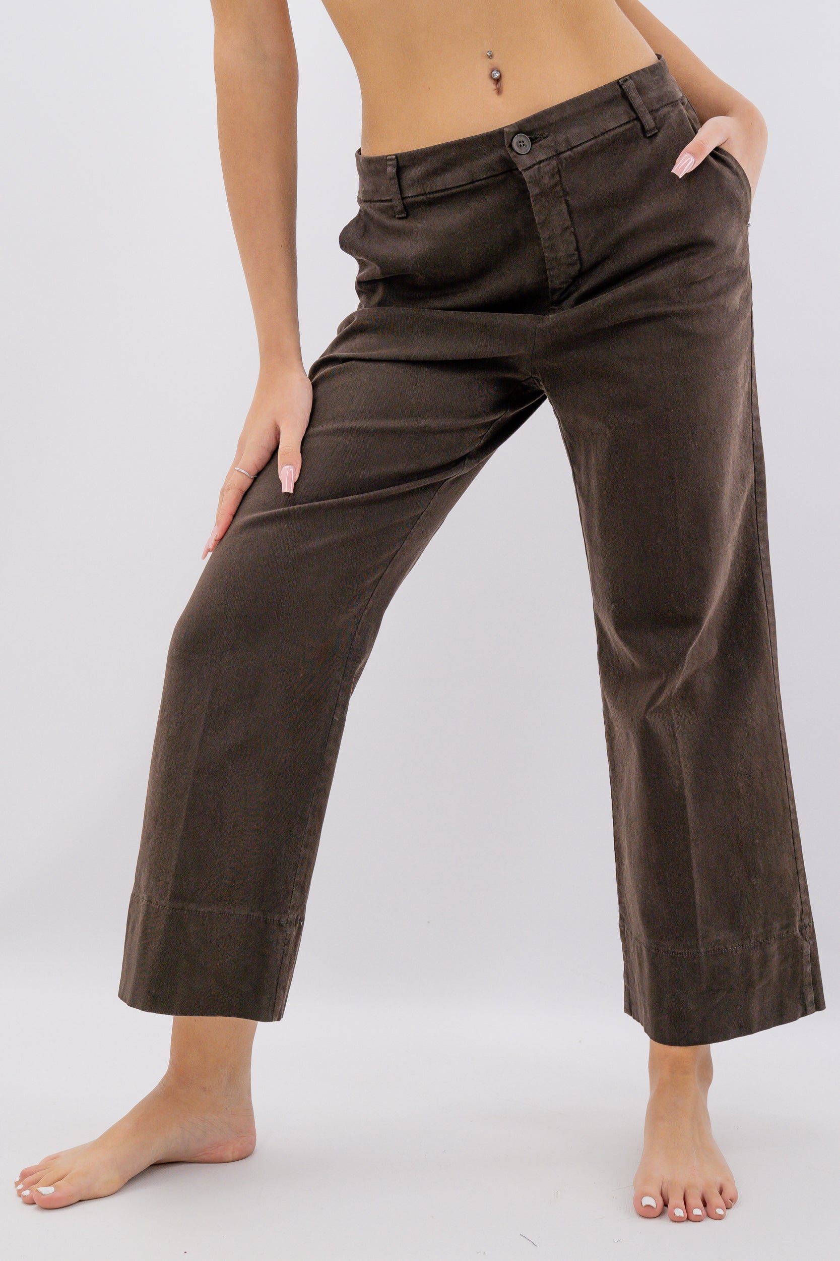 Pantalone a palazzo cropped