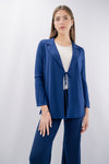 Blazer fluido con chiusura allacciata