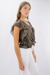 Camicia con rouches