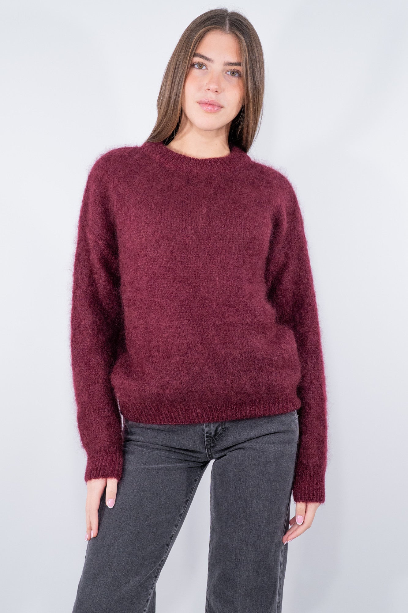 Girocollo in super kid mohair