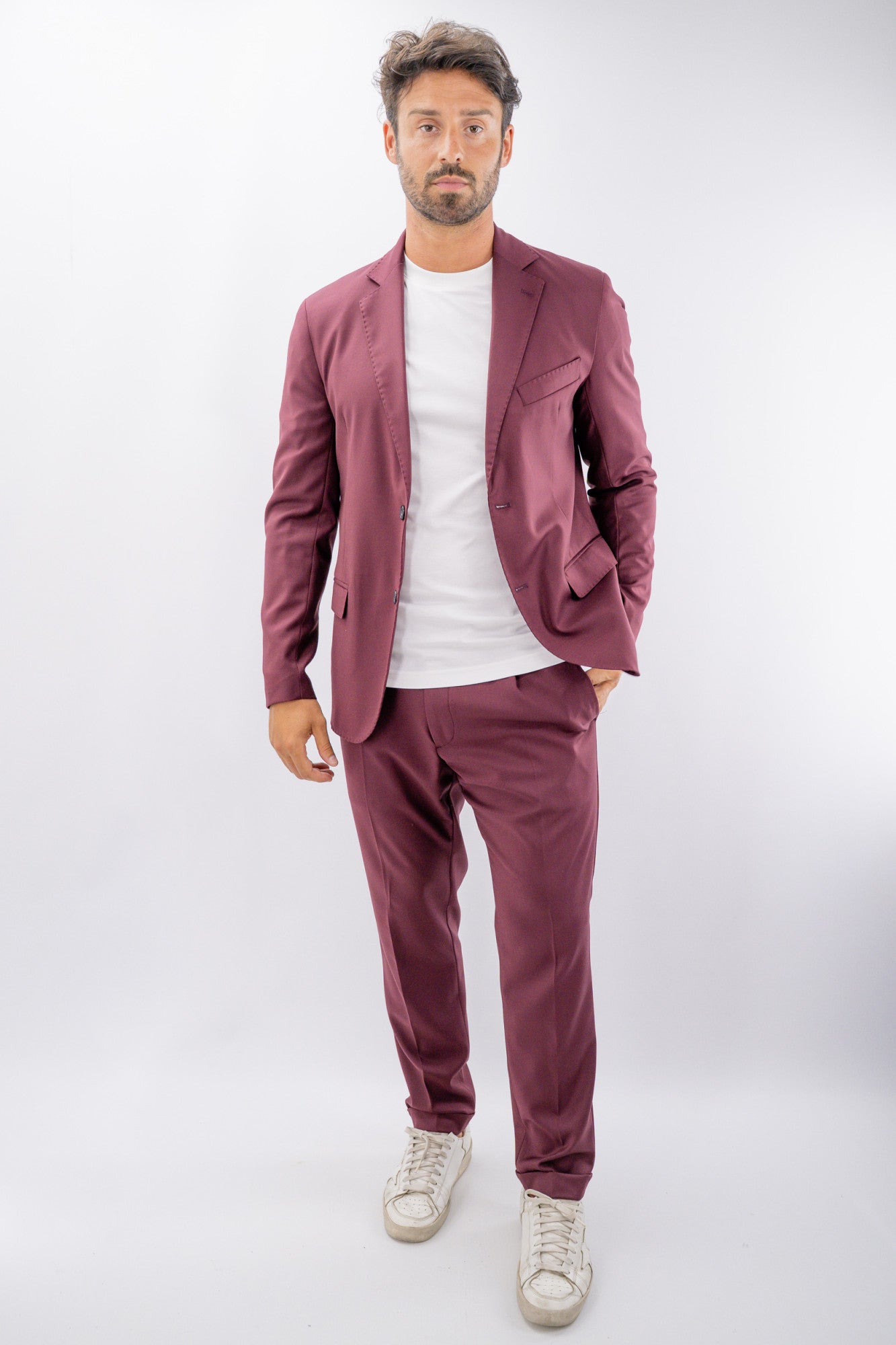 Pantalone elegante con risvoltino sul fondo