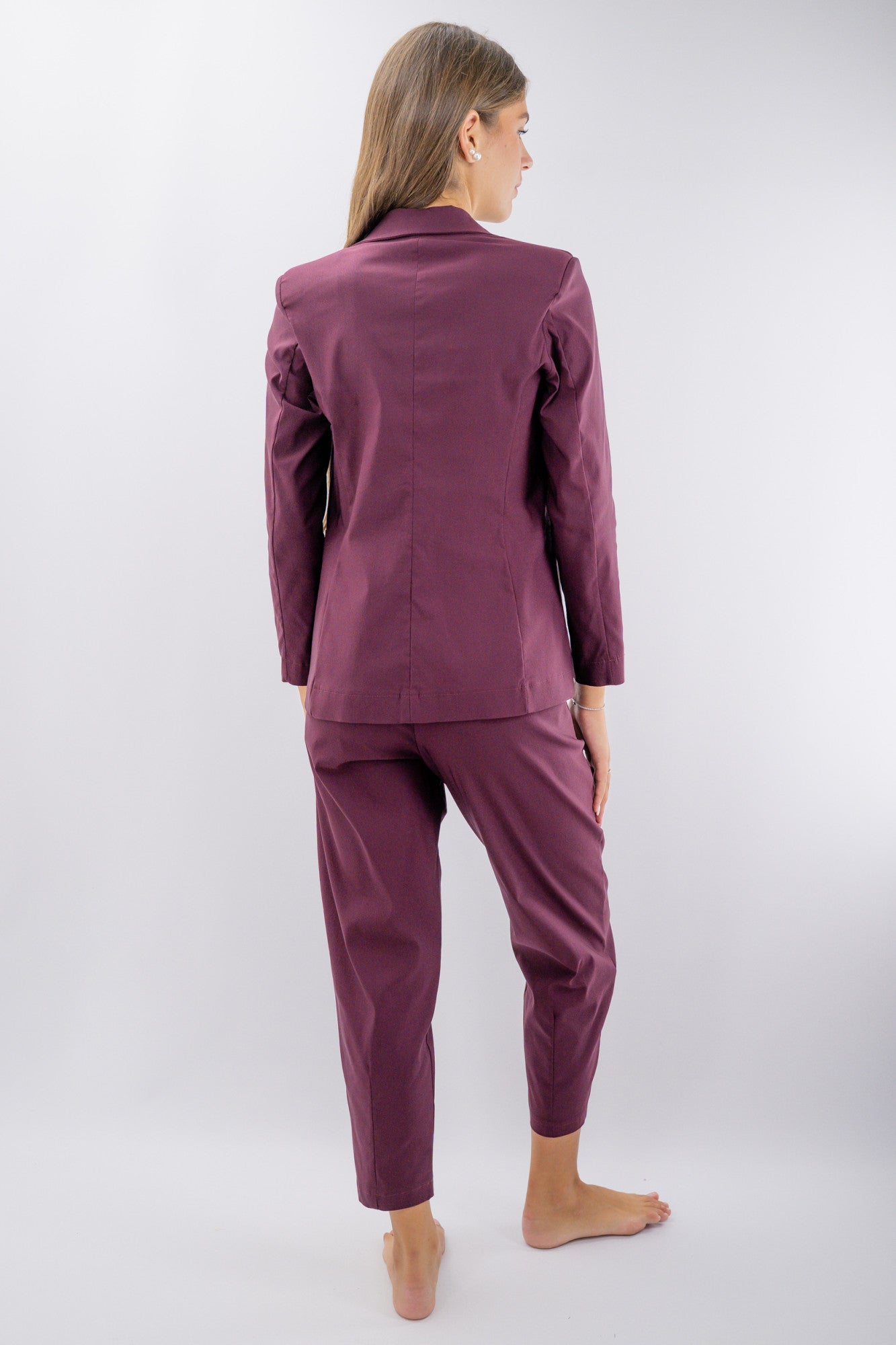 Completo coordinato: blazer sartoriale e pantaloni a ovetto