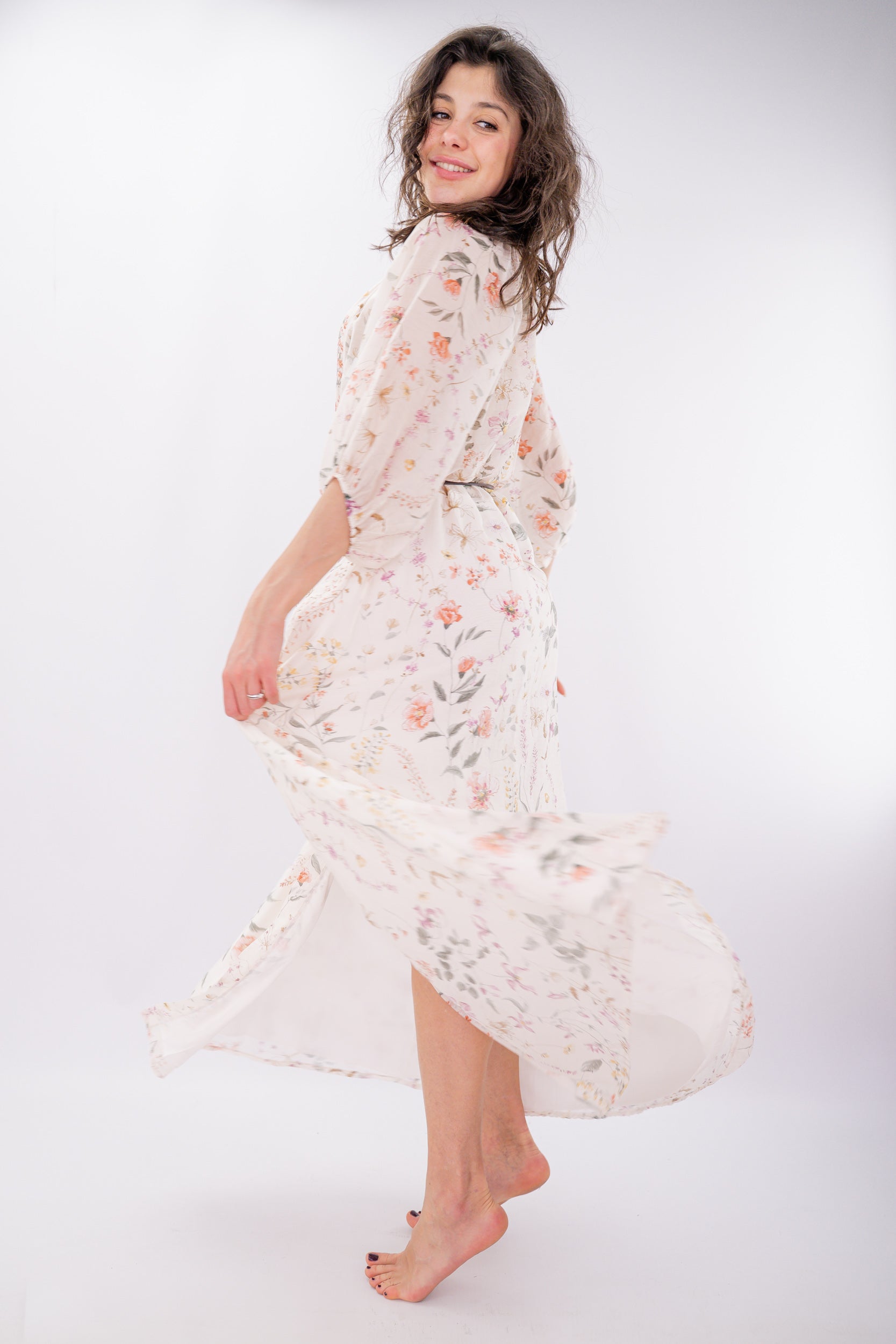 Chemisier elegante in fantasia floreale