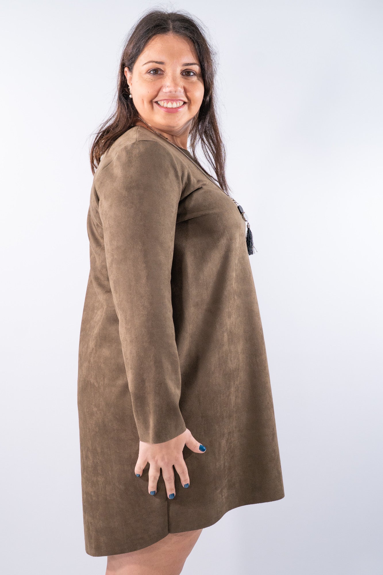 Abito corto in dainetto