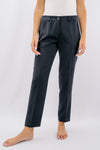 Pantalone gamba asciutta in tessuto fluido