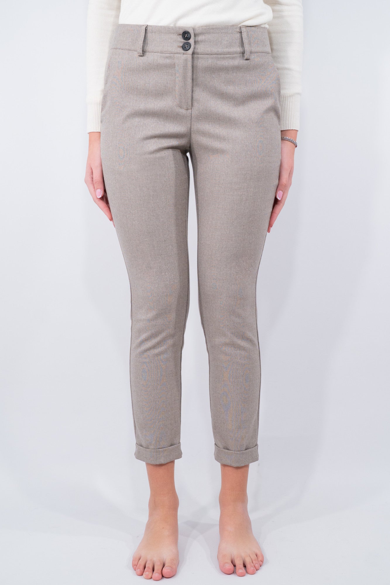 Pantalone sartoriale con balza