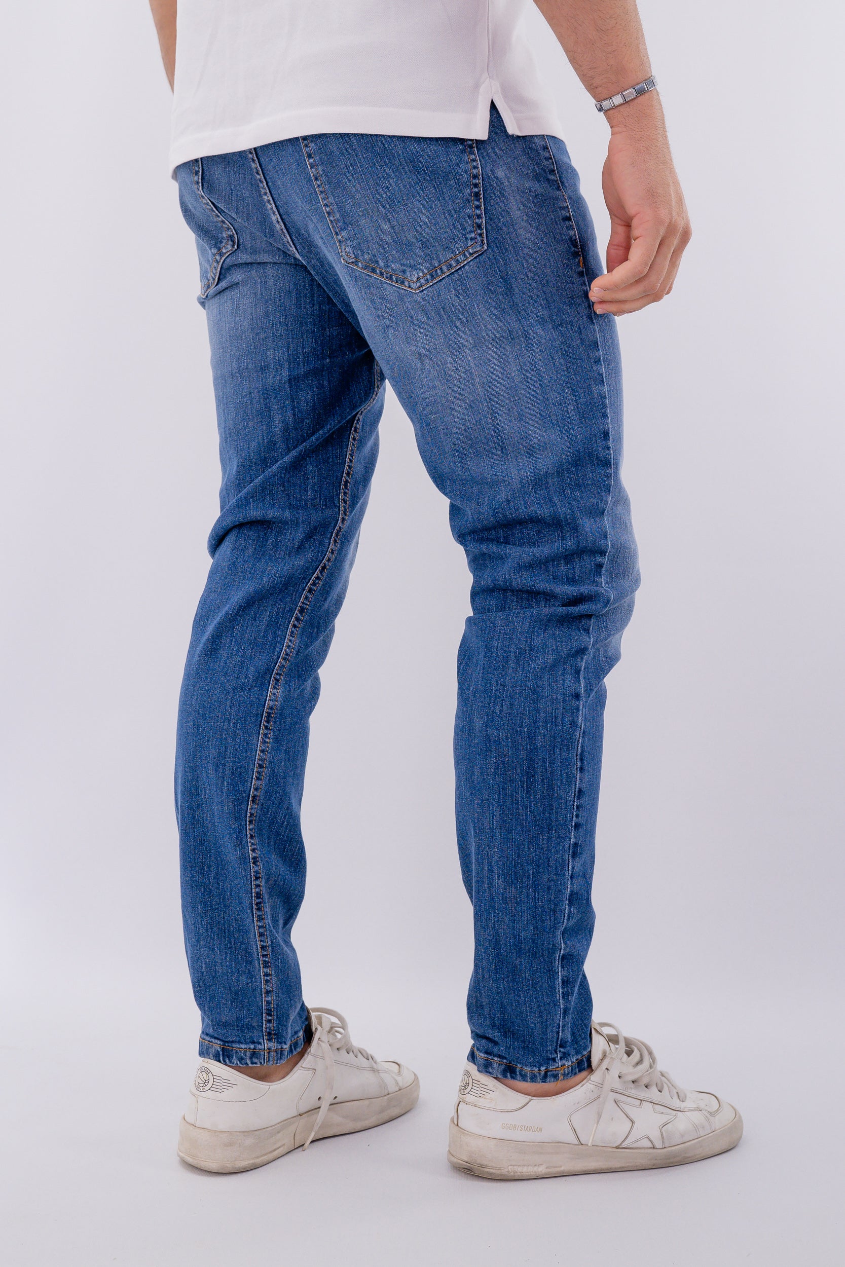 Jeans delavè elasticizzato