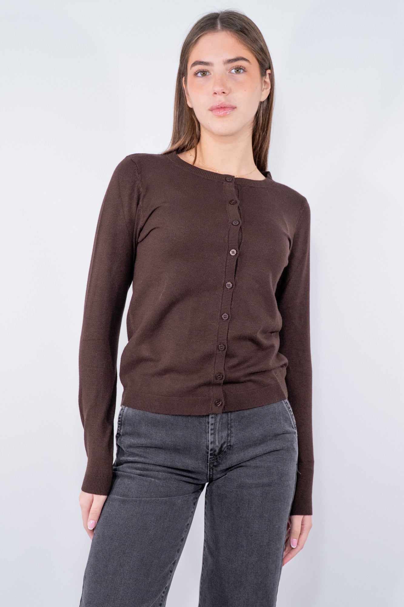 Cardigan collo alla coreana